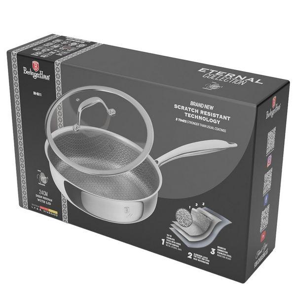 Berlinger Haus ETERNAL rozsdamentes bevonatos szeletsütő+fedő 24×6,5 cm indukciós,BH-8511N