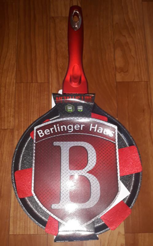 Berlinger Haus Metallic Line Burgundy indukciós palacsintasütő, 25 cm, burgundy, BH-1272