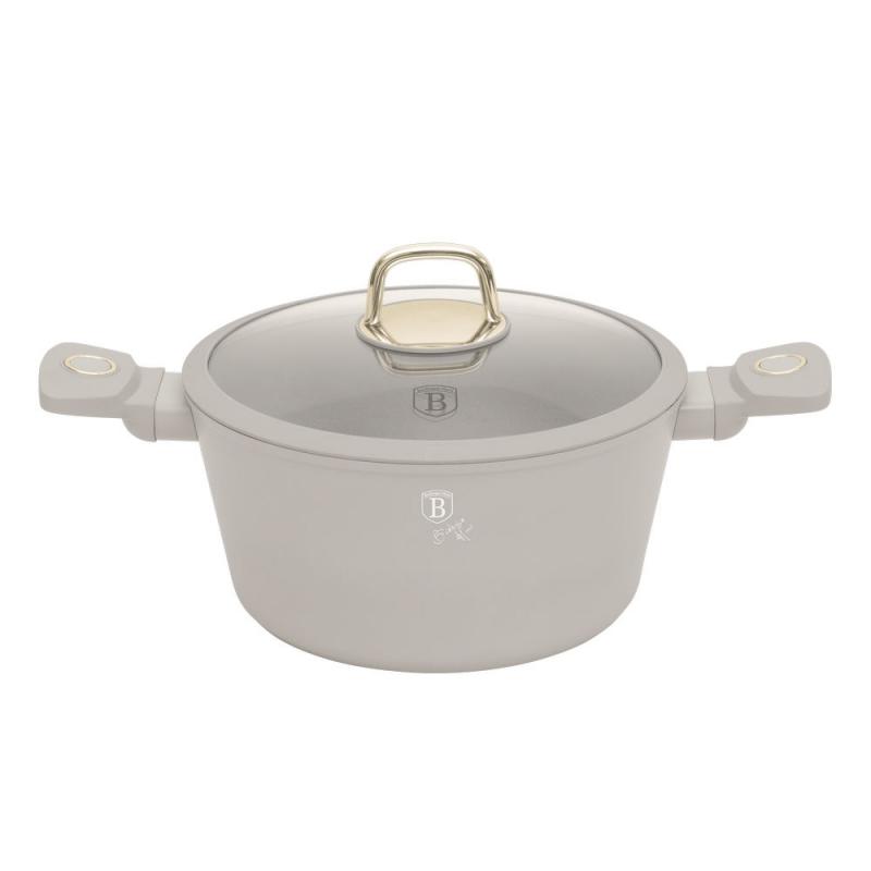 Berlinger Haus SAHARA bevonatos lábos 24×11,8cm 4,1l+üvegfedő BH-8071, indukciós