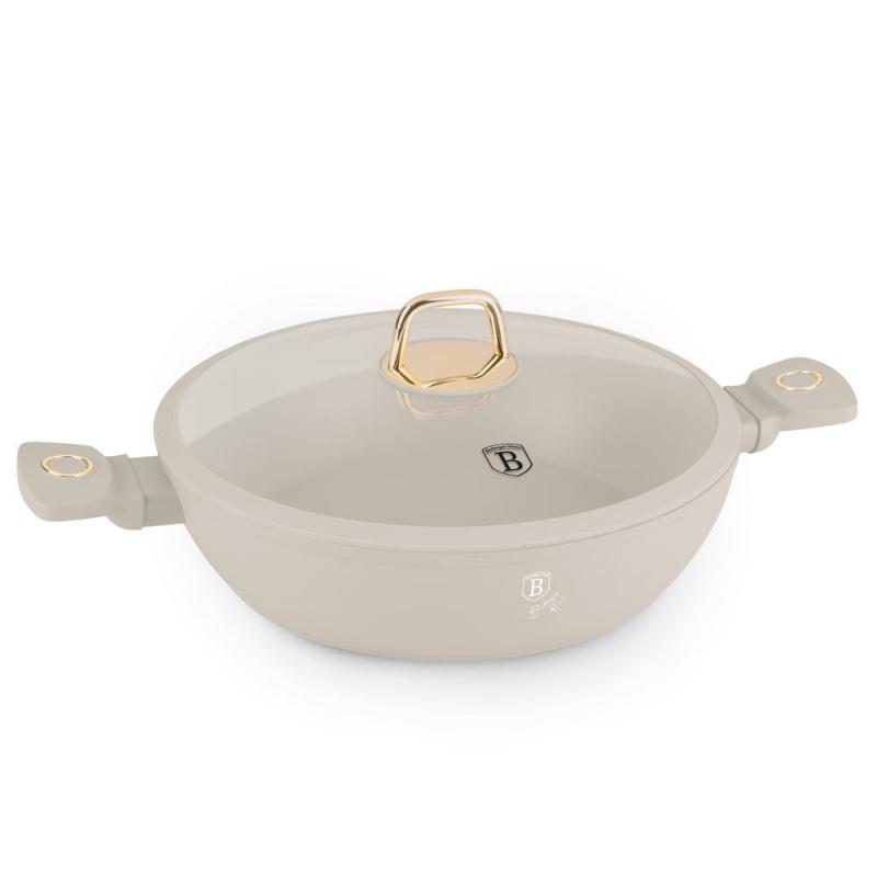 Berlinger Haus SAHARA bevonatos mély szeletsütő+fedő 30x8cm 2 fülű indukciós, BH-8069