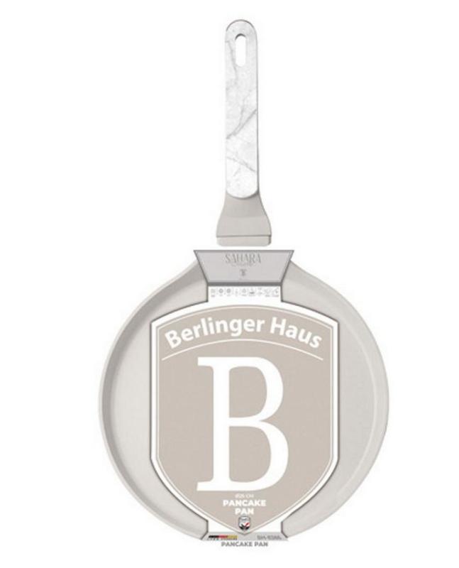 Berlinger Haus SAHARA MARBLE bevonatos palacsintasütő 25cm indukciós, BH-8386