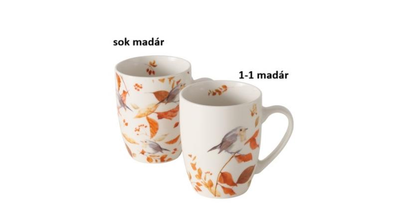 B.G.2059577 Porcelánbögre 350ml, madaras, Kehly