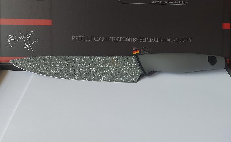 BH Marble coating szakács kés, 32cm (él: 20cm), nem dobozos