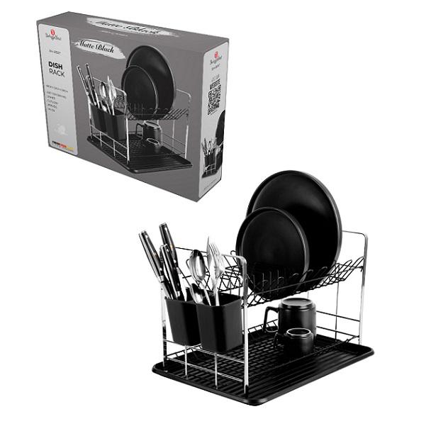 BLACK SILVER edényszárító  48x32x29 cm, BH-8597