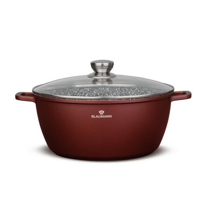 Blaumann CERA STONE bevonatos lábos+üveg fedő 30×13,5cm 7,9l indukciós, BL-4082