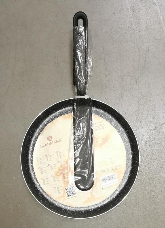 Blaumann palacsintasütő+spatula, 24 cm, fekete, BL-1531MB-SP