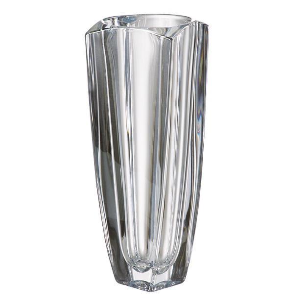 BOHEMIA AREZZO kristály váza, átlátszó, 33 cm