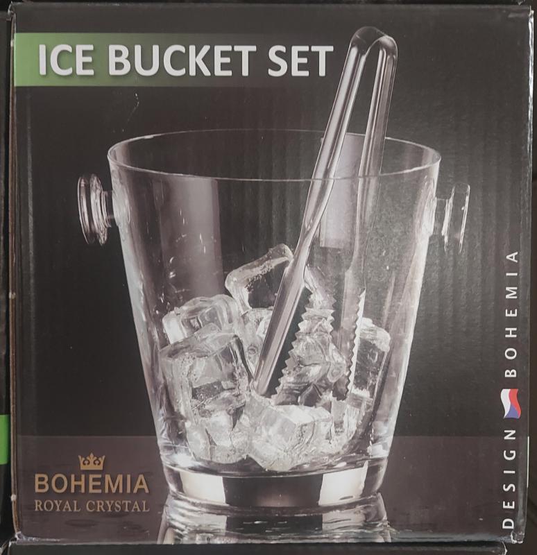 Bohemia jégvödör 14cm és csipesz