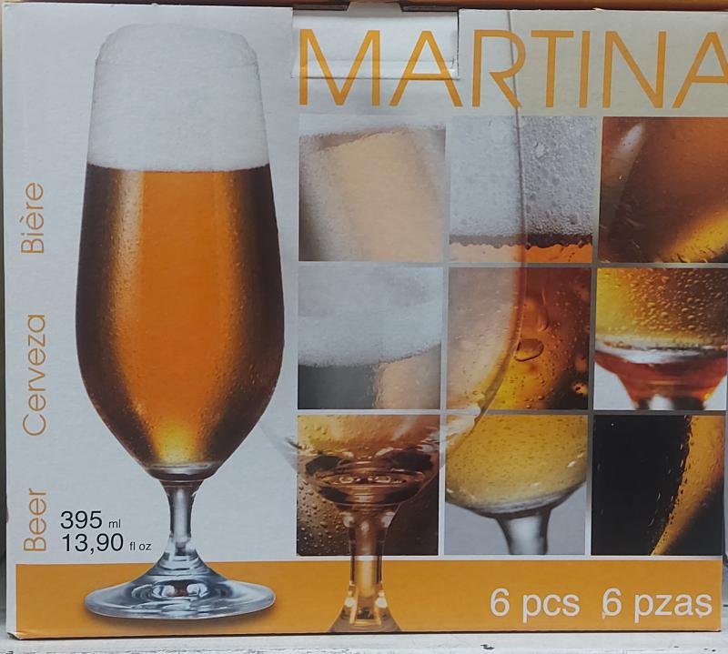 Bohemia Martina talpas sörös pohár, 395ml, 6db
