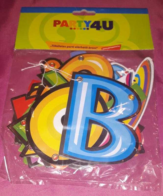 Boldog születésnapot dekorációs felirat, 1,6 m, 1 db