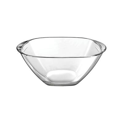 Borgonovo Magic salátás-desszertes üvegtál, 1 db, 19x19 cm, 186050