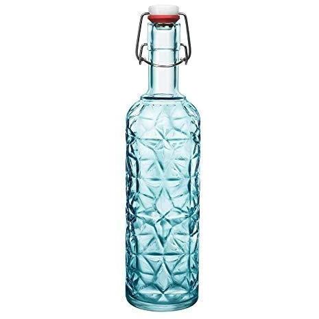 Bormioli Oriente BLUE csatos üveg 1 liter, (kék)