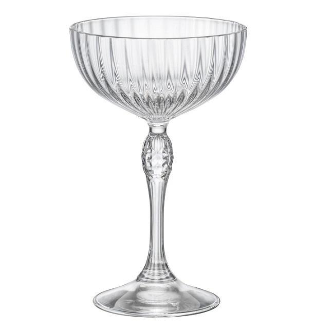 Bormioli Rocco AMERICA 20s COCKTAIL Coupe talpas kehely 22cl 6db160mm