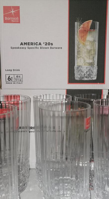 Bormioli Rocco America 20s long drink pohár, 40 cl, 6 db