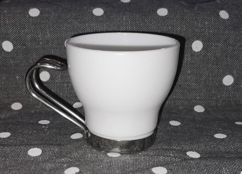 Bormioli Rocco Aromateca Oslo white mokkás csésze, fehér üveg, 10,9 cl, 4 db