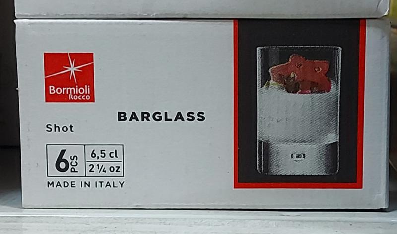 Bormioli Rocco Barglass Shot pohár, üveg, 6db