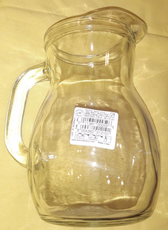 Bormioli Rocco Bistrot Brocca Caraffa kancsó, 1 literes, mértékjeles, 119133