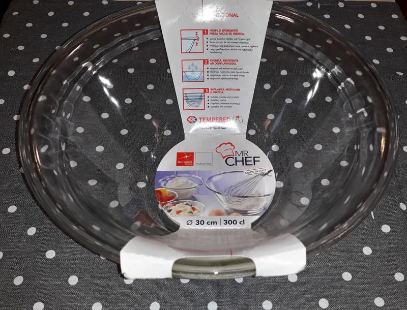 Bormioli Rocco Chef salátás tál, 30 cm, 300 cl, m: 127 mm, 119161