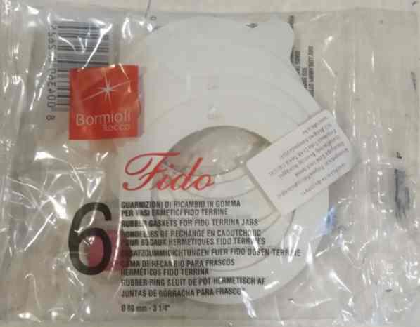 Bormioli Rocco Fido csatos befőttes üveghez gumi, kicsi, 6 db, 119800