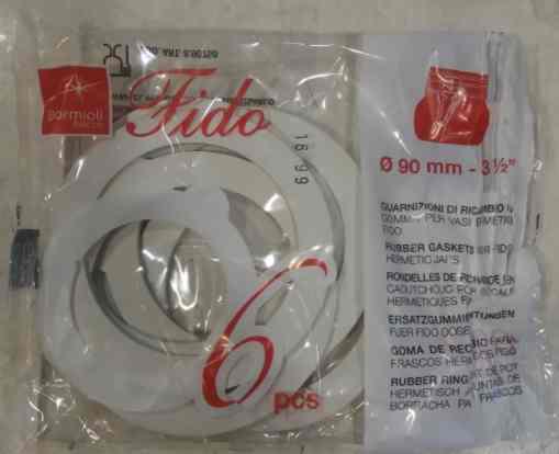 Bormioli Rocco Fido csatos befőttes üveghez gumi, nagy, 90mm, 6 db, 119421