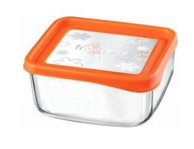 Bormioli Rocco Frigoverre Fun Arancio szögletes doboz, 15x15 cm, narancs, 119804