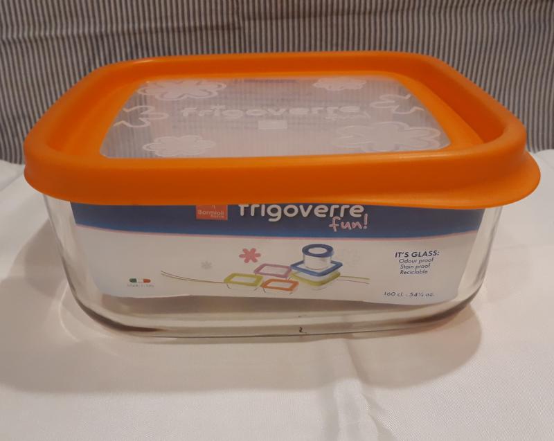 Bormioli Rocco Frigoverre Fun Arancio, szögletes doboz, 19x19 cm, narancs,119805