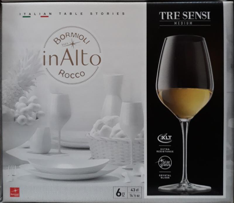 Bormioli Rocco Inalto Tre Sensi talpas pohár, 43 cl, 6 db, 119862