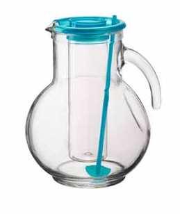 Bormioli Rocco KUFRA AZZURRO kancsó hűtőbetéttel kék tetővel, 2 l, 119106