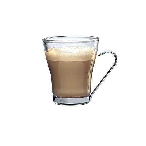 Bormioli Rocco Oslo cappucciner csésze fém füllel, 23cl, 3 db, 119203