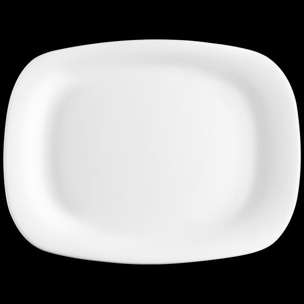 Bormioli Rocco Parma fehér üveg tál, 20x28 cm, 1 db