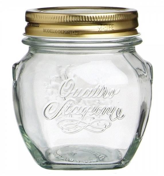 Bormioli Rocco Quattro Stagioni (Amfora) befőttes üveg tetővel, hasas, 0,5 liter, 119326