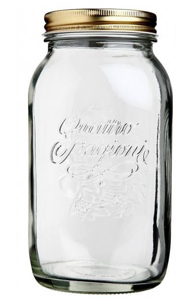 Bormioli Rocco Quattro Stagioni befőttes üveg tetővel, 1 liter, 119322