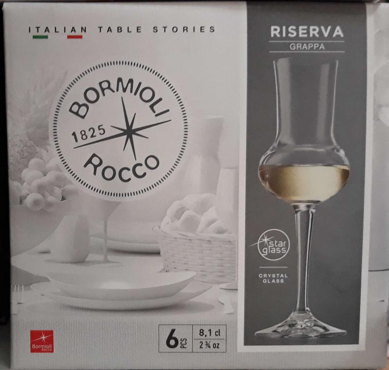 Bormioli Rocco Riserva grappás kehely, 8 cl, 6 db, 119030
