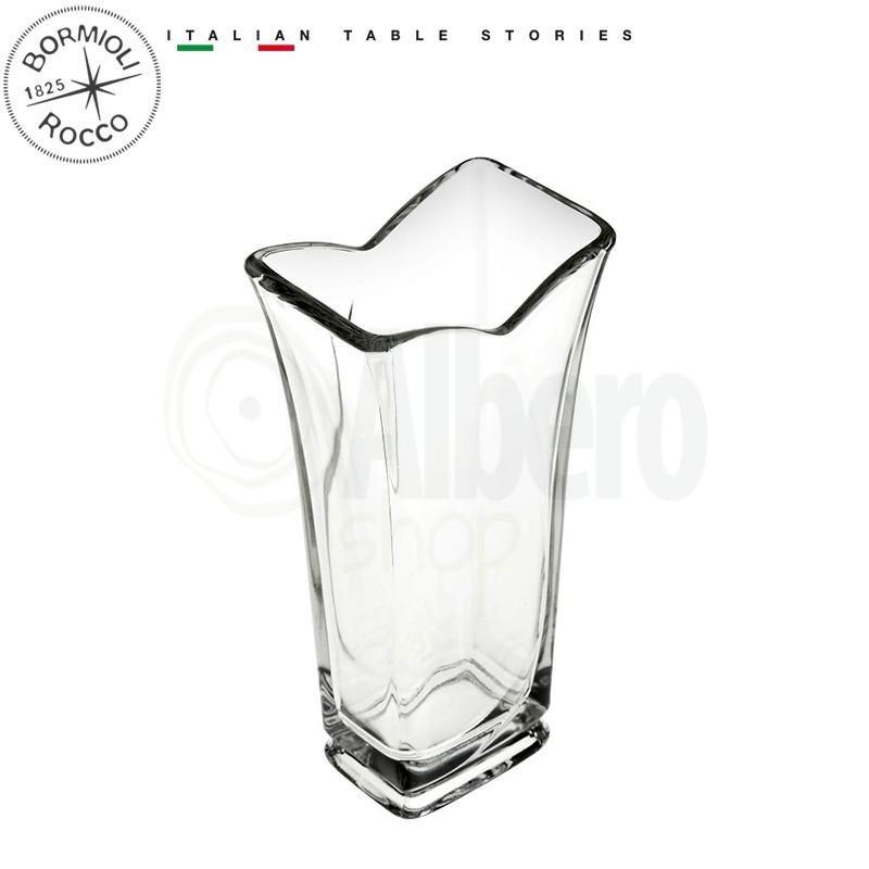 Bormioli Rocco Vinciana virágváza, üveg, 23 cm,