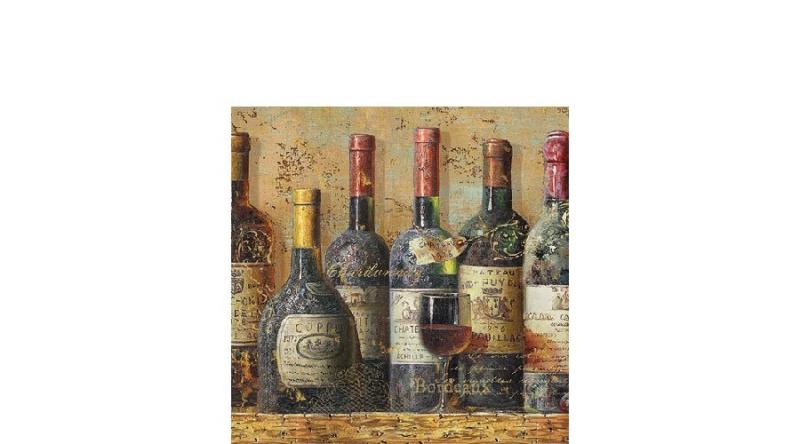 Boros szalvéta, AMB.12512940 Best Wines papírszalvéta 25x25cm,20db-os