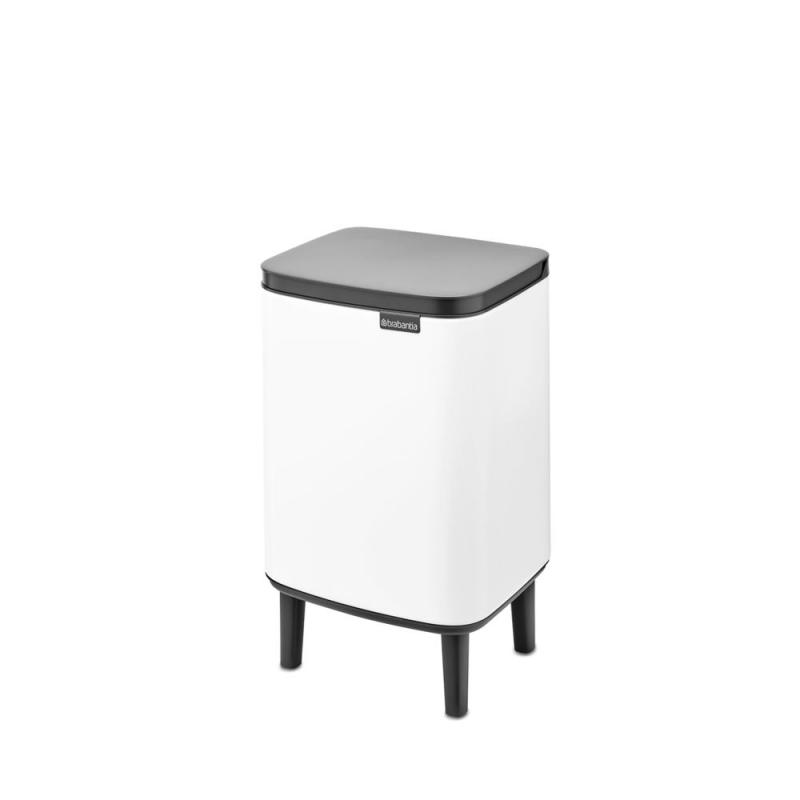 BRABANTIA BO WASTE BIN HI fém hulladék tartó .7L WHITE, fehér, 227165