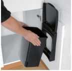 BRABANTIA BUILT IN BIN ajtóra szerelhető szemetes,10L, BLACK, fekete, 395246