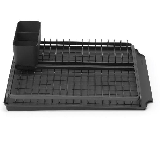 BRABANTIA edényszárító+tálca nagy DARK GREY, sötét szürke, 117404