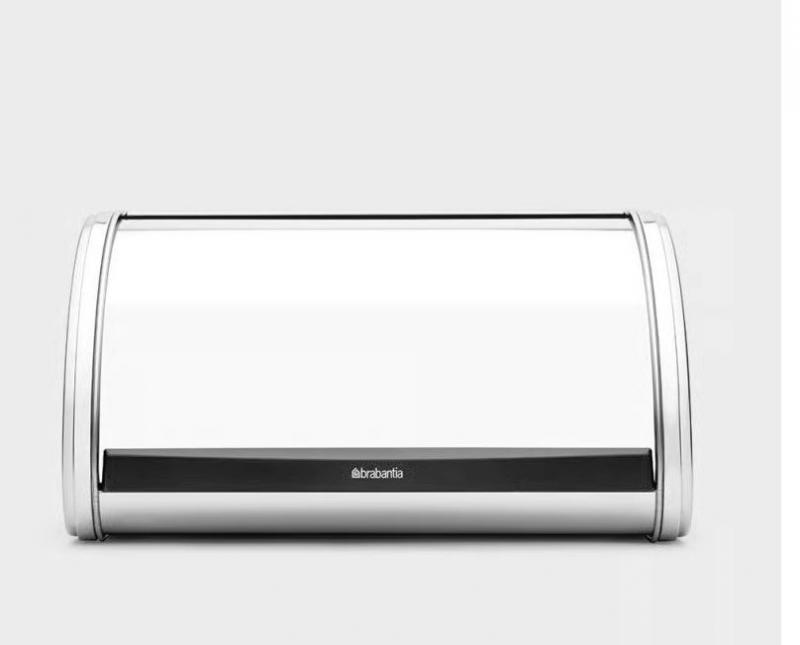 Brabantia Fém kenyérdoboz 1 kg ROLL TOP BRILL STEEL, 339585
