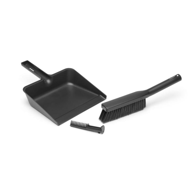 BRABANTIA műa. lapát+kefe+kefetisztító fésű, dark grey, sötét szürke, 234163