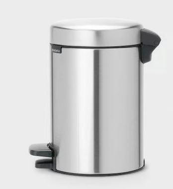 Brabantia Pedal Bin Newicon Matt Steel FPP, pedálos szemetes, 3 liter, 112164