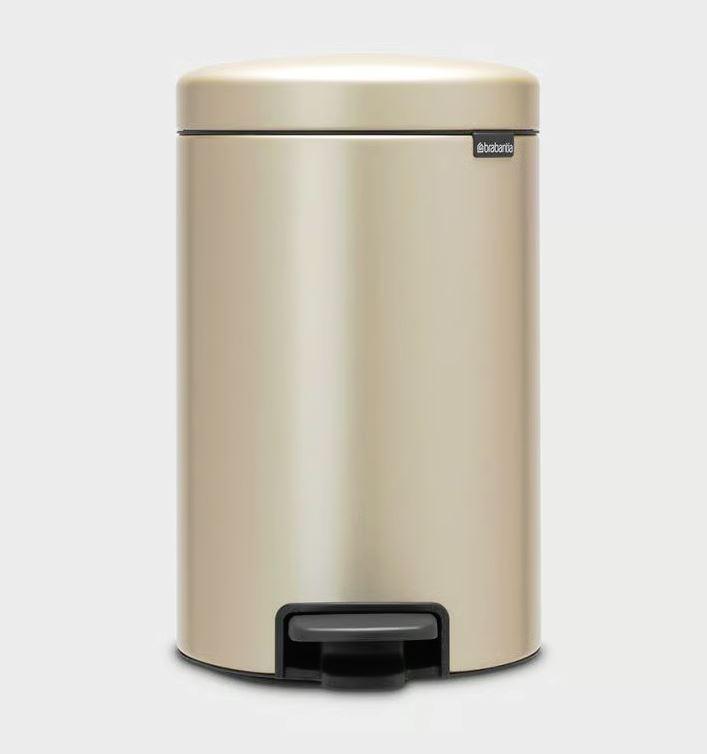 Brabantia PEDAL BIN NEWICON pedálos szemetes 12L METALLIC GOLD, 304446