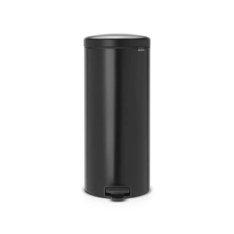 Brabantia PEDAL BIN NEWICON pedálos szemetes 30L MATT BLACK, 114540