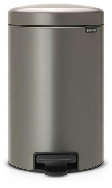 Brabantia Pedal Bin Newicon Platinum, 12 liter, pedálos szemetes, 113628