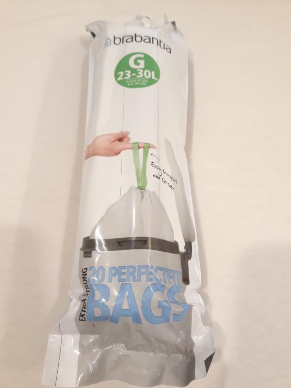BRABANTIA Szemeteszsák, 23-30 liter, 20 db, /G/, 246265