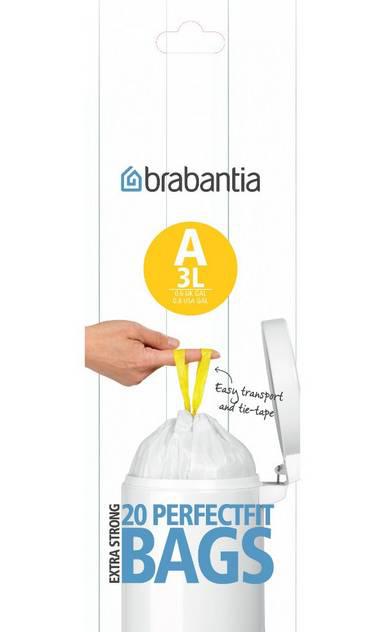 BRABANTIA szemeteszsák, 3 liter, 20 db, /A/, 311727