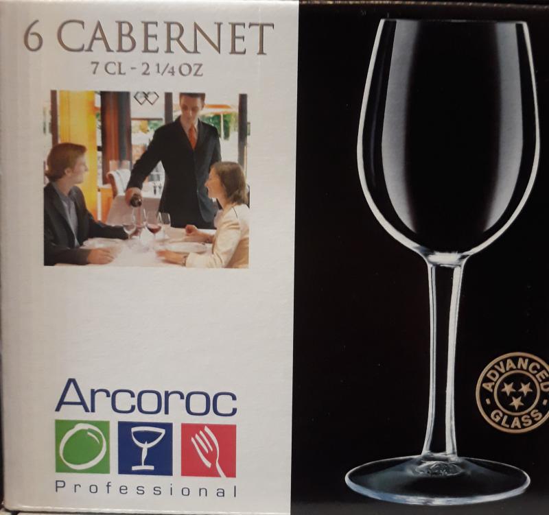 Cabernet röviditalos kehely 7cl, 6db