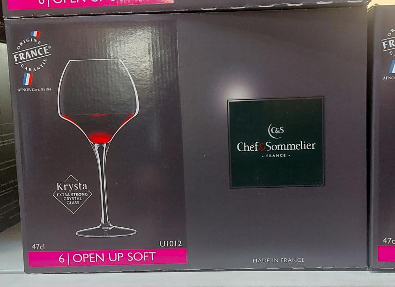 Chef Sommelier; Open up soft, 47 cl boros pohár, 6db