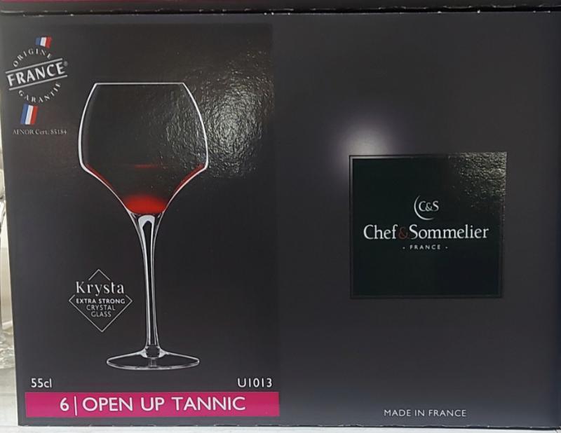 Chef Sommelier; Open up tannic, 55 cl boros pohár, 6db