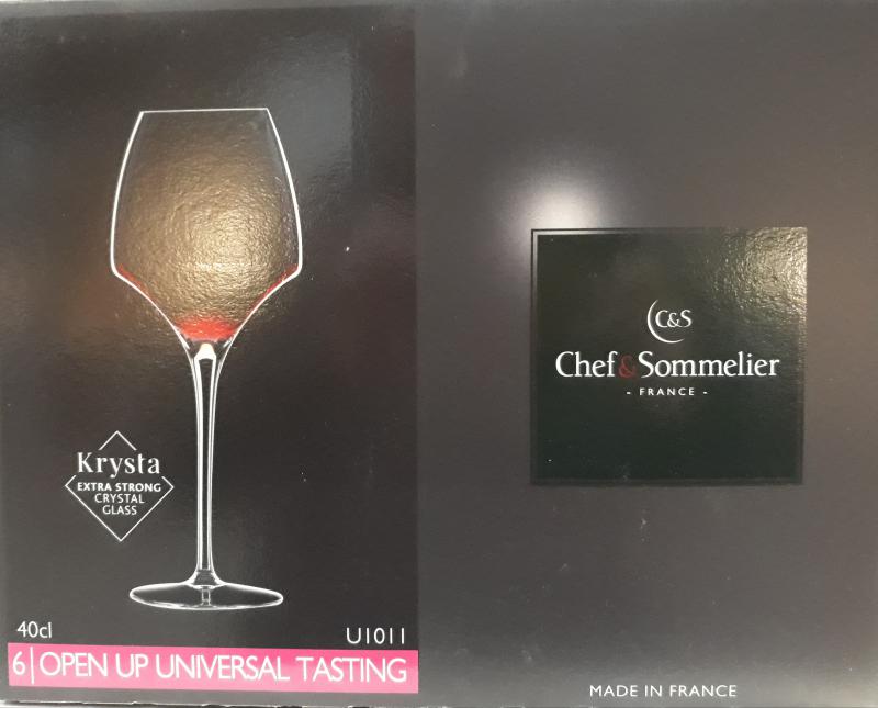 Chef Sommelier; Open up Universal tasting boros pohár, 40 cl, 6 db,